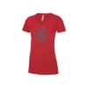 Image de T-shirt manche courte col en V 100% coton FEMME $20.00